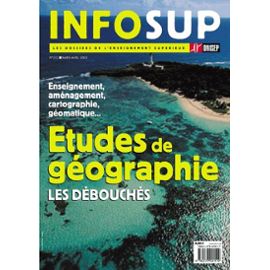 Débouchés des études en géographie